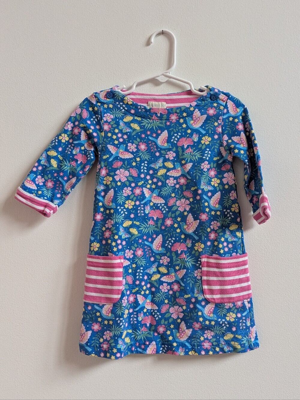 Jojo Maman Bebe Dress 2-3y Tunic Hummingbird